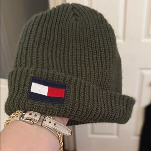 Tommy Hilfiger Dark Green Knit Beanie